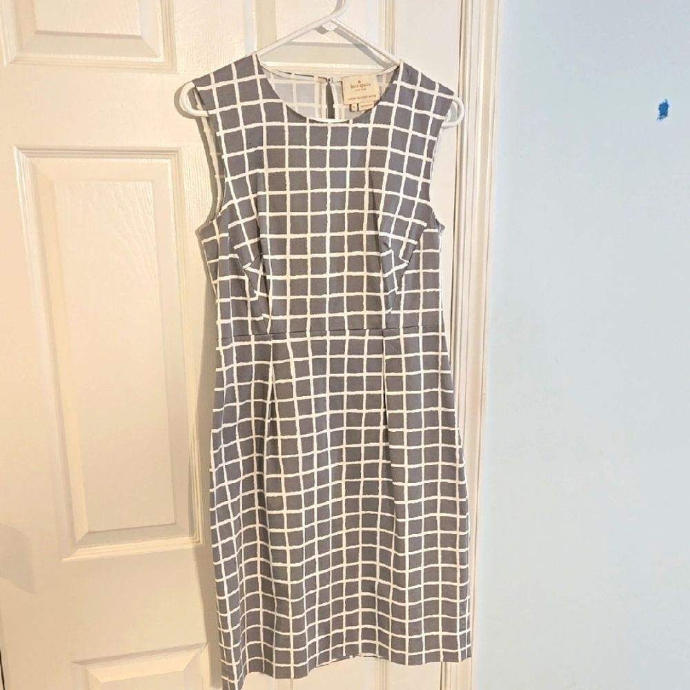 Kate Spade Gray Sheath Midi Dress Sleeveless